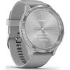Ceas smartwatch Garmin Vivomove 3 Sport, Silicone, Grey/Silver