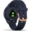 Ceas smartwatch Garmin Vivomove 3S Sport, Silicone, Blue/Gold