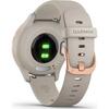 Ceas smartwatch Garmin Vivomove 3S Sport, Silicone, Rose/Tundra