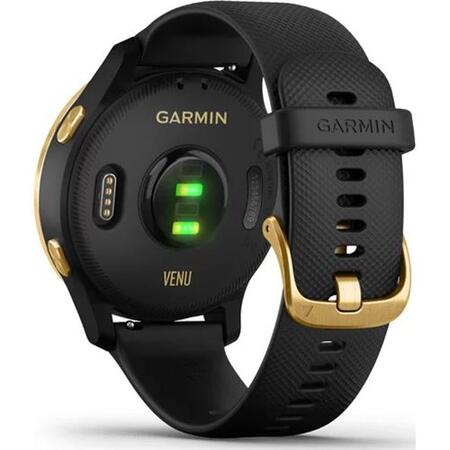 Ceas smartwatch Garmin Venu, Black/Gold