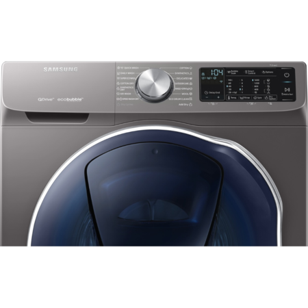 Masina de spalat rufe cu uscator Samsung WD90N642O2X/LE, 1400 RPM, 9 kg spalare / 5 kg uscare, Clasa A, QuickDrive, Eco Bubble, AddWash, Motor Digital Inverter, Air Wash, Inox