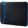 Husa laptop HP Chroma Sleeve, 14", negru/albastru