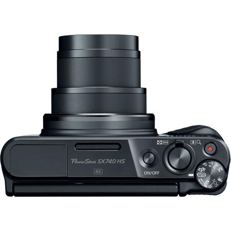 Aparat foto digital Canon Powershot SX740HS, 20.3MP, 4K, Negru