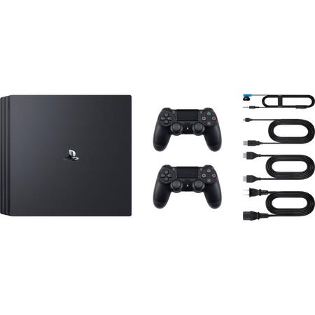 Consola Sony PlayStation 4 PRO, 1TB + Extra controller DS4v2, Negru