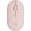 Mouse wireless Logitech Pebble M350, Roz