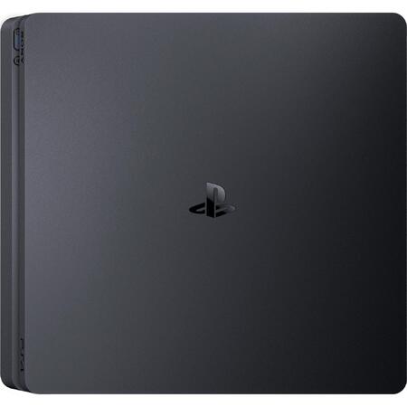 Consola SONY Playstation 4 Slim, 1TB, Jet Black + Horizon Zero Dawn + Uncharted 4 + GT Sport HITS