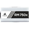 CORSAIR Sursa 750W, RM750x White Series, Gold Efficiency 80 PLUS