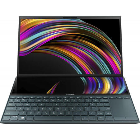 Ultrabook ASUS 14'' ZenBook Duo UX481FL, FHD, Intel Core i7-10510U, 16GB, 512GB SSD, MX250 2GB, Win 10 Pro, Celestial Blue