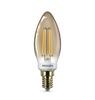 Philips Bec LED 5W (35W) B35 E14 GOLD D 1SRT4, alb extrem de cald, Intensitate luminoasă reglabilă, temperatura culoare 2500K