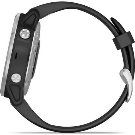 Ceas Smartwatch Garmin Fenix 6S, 42 mm, Silver, Black