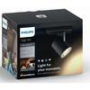 Philips Spot HUE Runner, LED WiFi, GU10, 1x5.5W, lumina alba reglabila calda-rece, Negru