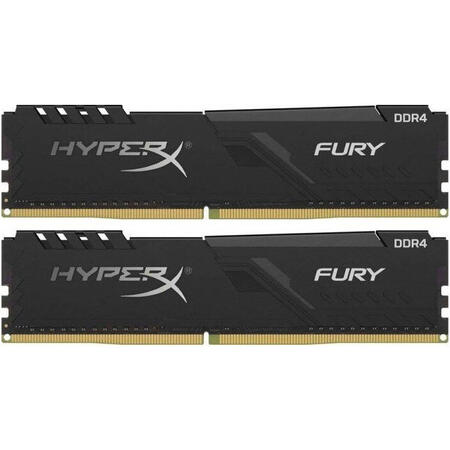 Memorie RAM, HyperX FURY Black, DDR4, 32GB (Kit 2x16GB), 3200MHz, CL16