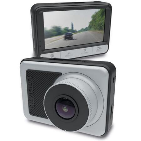 Camera auto DVR KitVision KVOBS72, HD, ecran 2.45", unghi de 140 grade, 5MP, argintiu deschis