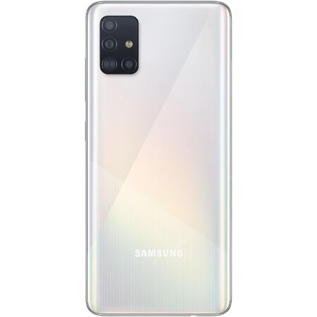 Telefon mobil Samsung Galaxy A51, Dual SIM, 128GB, 4GB RAM, 4G, Prism Crush White