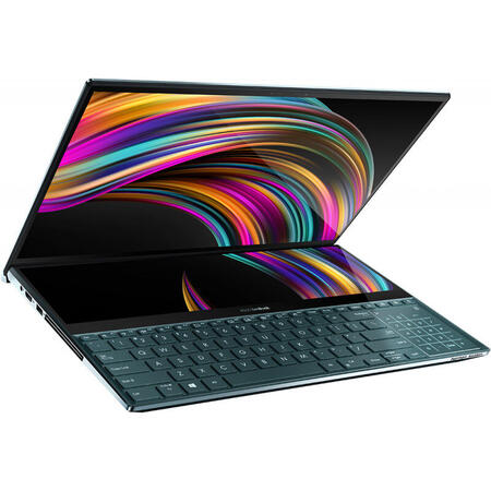 Ultrabook ASUS ZenBook Pro Duo UX581GV, 15.6" 4K, Intel Core i7-9750H, 32GB, 1TB SSD, GeForce RTX 2060 6GB, Windows 10 Pro, Celestial Blue