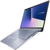 Laptop ASUS UM431DA cu procesor AMD® Ryzen 7 3700U pana la 4.00 GHz, 14", Full HD, 16GB, 512GB SSD, AMD Radeon™ RX Vega 10 Graphics, Endless OS, Utopia Blue Metal