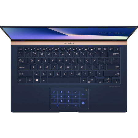 Laptop ultraportabil ASUS ZenBook 14 UX433FLC,  14" FHD, Intel Core i7-10510U,  8GB, 512GB SSD, NVIDIA GeForce MX250 2GB, Windows 10 Pro, Royal Blue