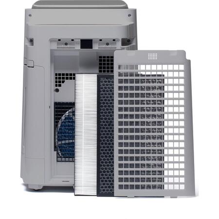 Purificator de aer cu umidificator Sharp UA-HD60E-L, 4 modele de filtrare, 4 senzori de praf, Plasmacluster Ion Technology, 48m², alb