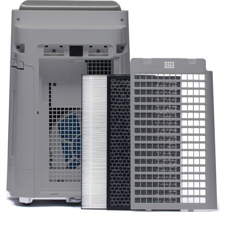 Purificator de aer cu umidificator Sharp UA-HD50E-L, 4 modele de filtrare, 4 senzori de praf, Plasmacluster Ion Technology, 38m², alb