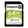 Card Kingston, 64GB, Canvas Select Plus, Clasa 10 UHS-I, R/W 100/85 MB/s