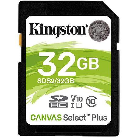 Card Kingston, 32GB, Canvas Select Plus, Clasa 10 UHS-I, R/W 100/85 MB/s