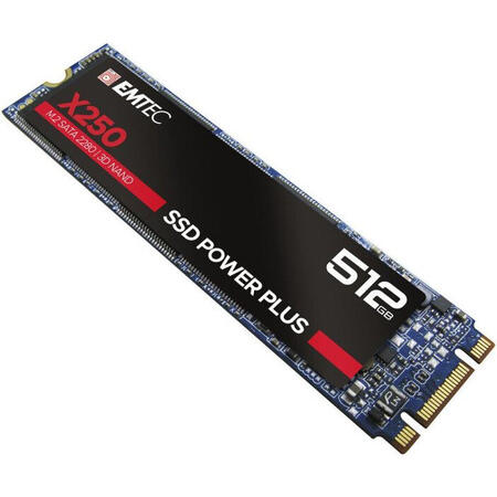 SSD X250, 512GB, SATA M2 2280, R/W speed 520MBs/500MBs