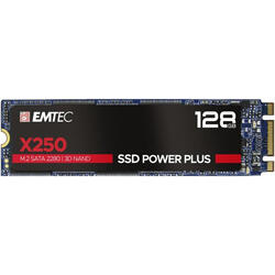 EMTEC SSD X250, 128GB, SATA M2 2280, R/W speed 520MBs/500MBs