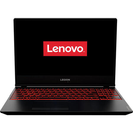 Laptop Lenovo Gaming 15.6'' Legion Y7000, FHD IPS, Intel Core i7-9750HF, 16GB DDR4, 512GB SSD, GeForce GTX 1650 4GB, No OS, Black