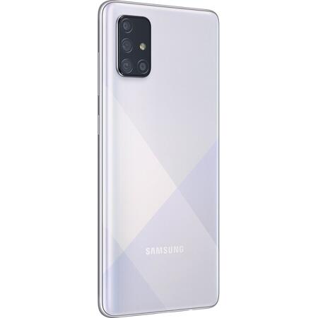 Telefon mobil Samsung Galaxy A71, Dual SIM, 128GB, 6GB RAM, 4G, Silver
