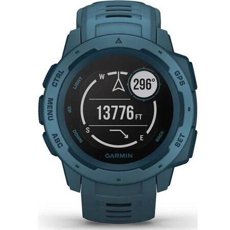 Ceas Smartwatch Garmin Instinct, GPS, Albastru petrol