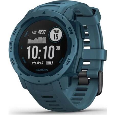 Ceas Smartwatch Garmin Instinct, GPS, Albastru petrol