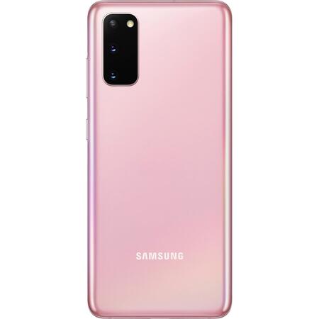 Telefon mobil Samsung Galaxy S20, Dual SIM, 128GB, 8GB RAM, 4G, Cloud Pink