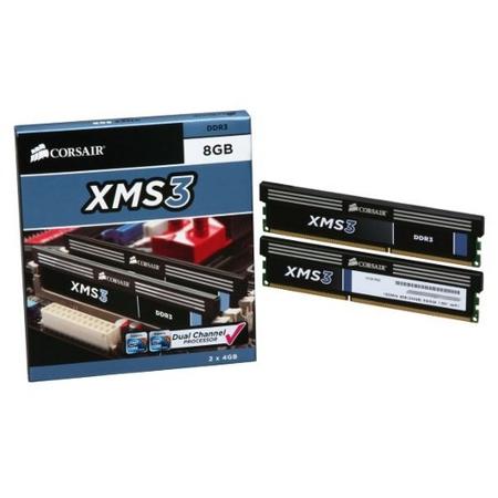 Memorie Corsair, KIT 2x4 DDR3, 8Gb, 1333Mhz CMX8GX3M2A1333C9