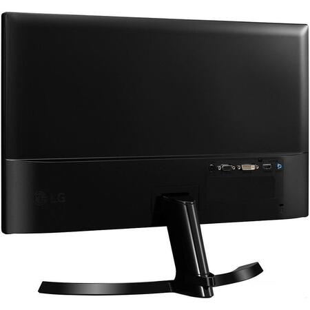 Monitor IPS LG, 23,8", Full HD, VGA/DVI-D/HDMI, Negru, 24MP58VQ-P