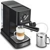Espressor manual Krups Calvi Latte XP345810, 15 bar, reglare automata a temperaturii, 1 L, Negru
