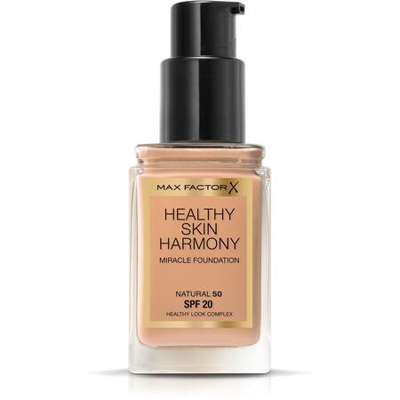 Fond de ten Max Factor Healthy Skin Harmony, Miracle Foundation, 50 Natural, 30 ml