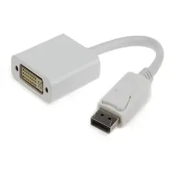 Gembird Displayport male to DVI (24+5) female adapter, white