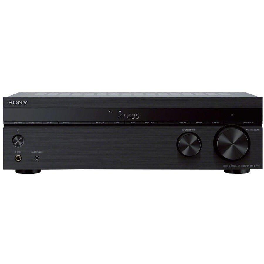 Receiver AV STR-DH790,  Dolby Atmos, 7.2 canale, Hi-Res, 4K HDR, DTS:X, D.C.A.C, 3D, 7 x 145 W, Amplificator, Bluetooth, Negru