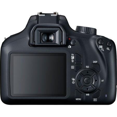 Aparat foto DSLR Canon EOS 4000D,18.0 MP, Negru + Obiectiv EF-S 18-55mm F/3.5-5.6 III Negru