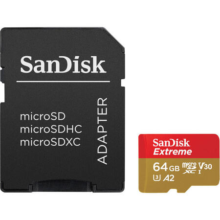 MicroSD Card Extreme, 64GB, Clasa 10