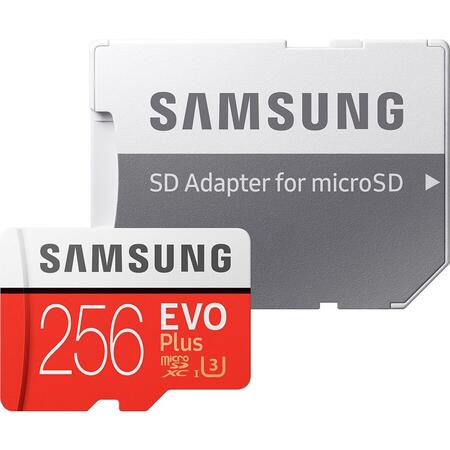 Card Micro SD Samsung,  MB-MC256GA/EU,  EVO Plus,  256 GB