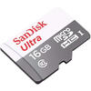 SanDisk Card Micro SD 16GB, Clasa 10, include adaptor SD