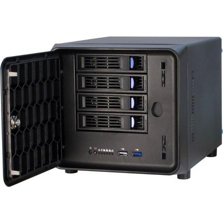 Carcasa server SC-4100, NAS storage, fara sursa (tip server 1U sau Flex ATX)