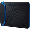 Husa laptop HP Chroma Sleeve, 15.6", negru/albastru