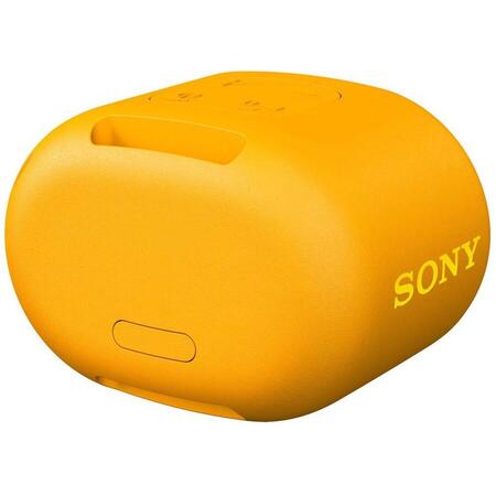 Boxa portabila Sony SRSXB01Y, Rezistenta la stropire, Extra Bass, Bluetooth, Hands Free, Autonomie 6 ore, Galben