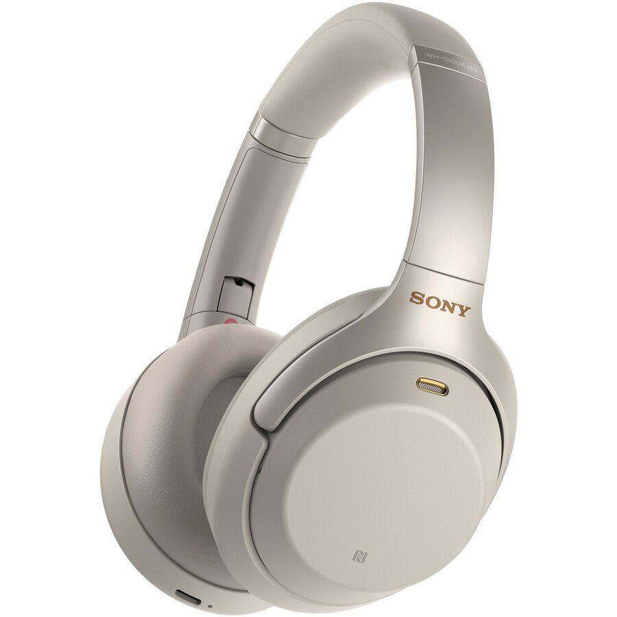 Casti Sony WH-1000XM3S, Noise canceling, Hi-Res, Google Assistant, Wireless, Bluetooth, NFC, LDAC, Argintiu