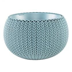 Ghiveci rotund Keter Cozy M, albastru, suspendabil, 9.4 L