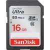 SanDisk Card Ultra SDHC 16GB Class 10 UHS-I, Read: up to 80MB/s