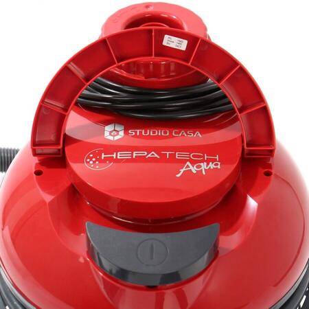 Aspirator cu filtrare prin apa Studio Casa Hepatech Aqua, 1600 W, HEPA, functie Blowing, rosu/negru