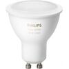 Philips Bec Led Hue, GU10, 5.7W, ambianta alb-color, temperatura culoare 2200-6500K, 350 lumeni